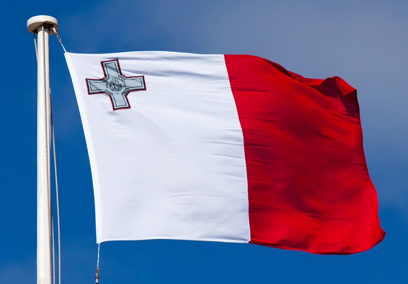 Raised Malta Flag