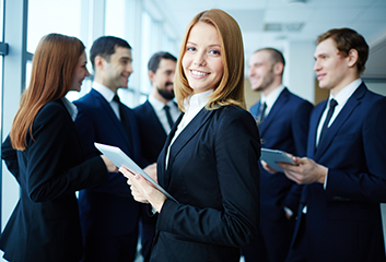 Business consultants in uniform