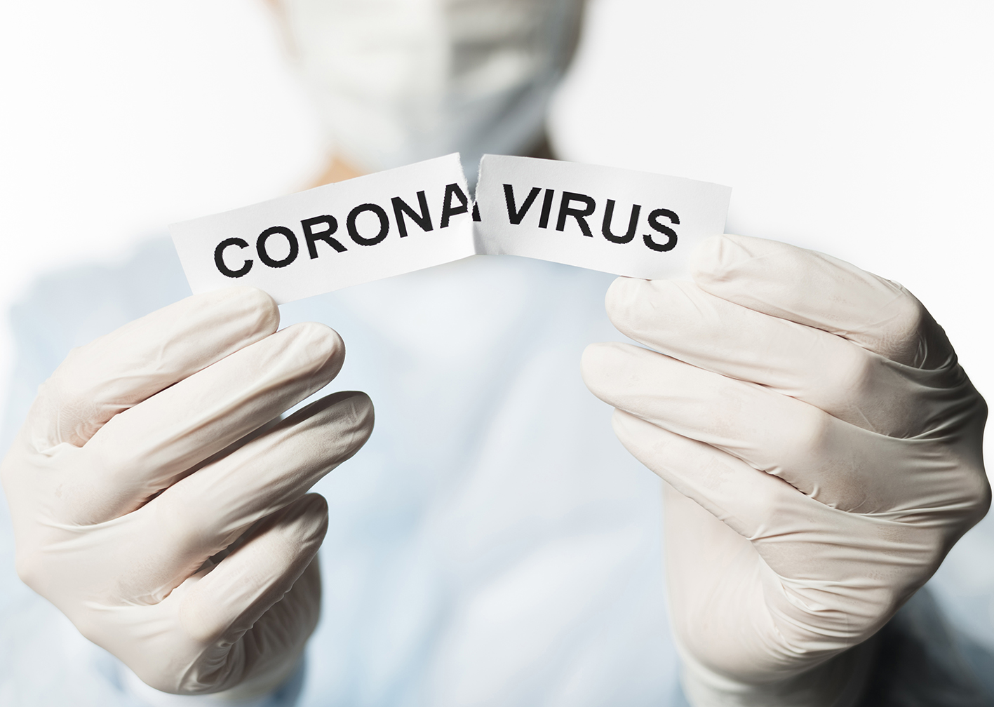 Corona Virus writen on a paper