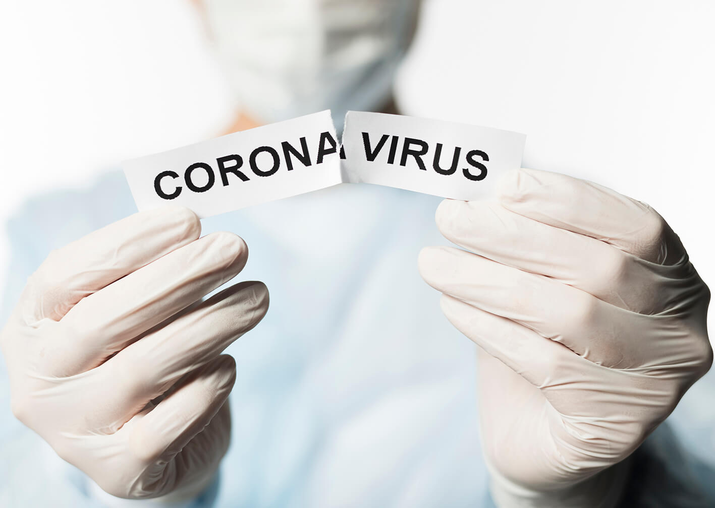 Corona Virus writen on a paper